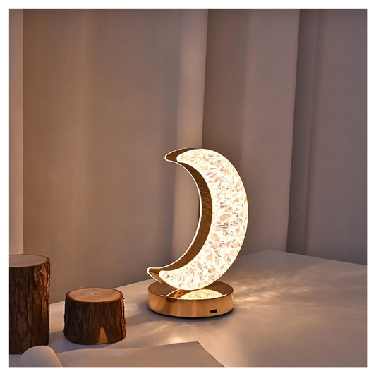 Lampara Luna de Cristal LED
