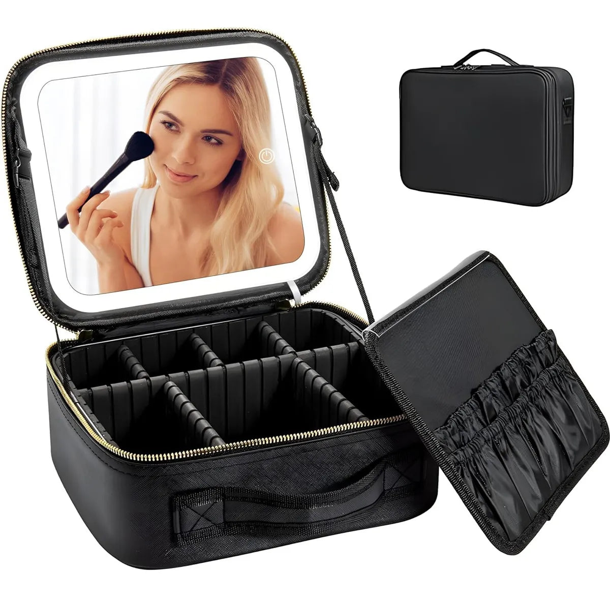 Estuche de Maquillaje + Espejo Luminoso