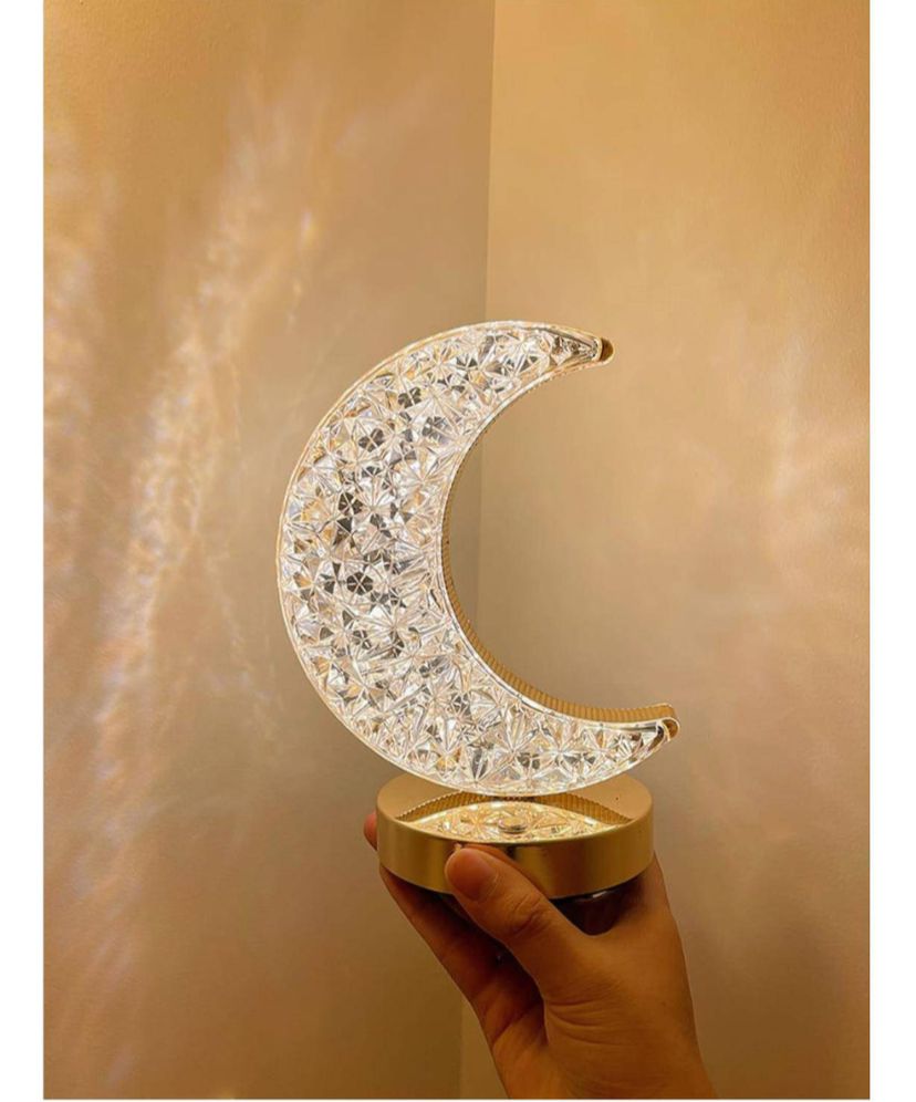 Lampara Luna de Cristal LED