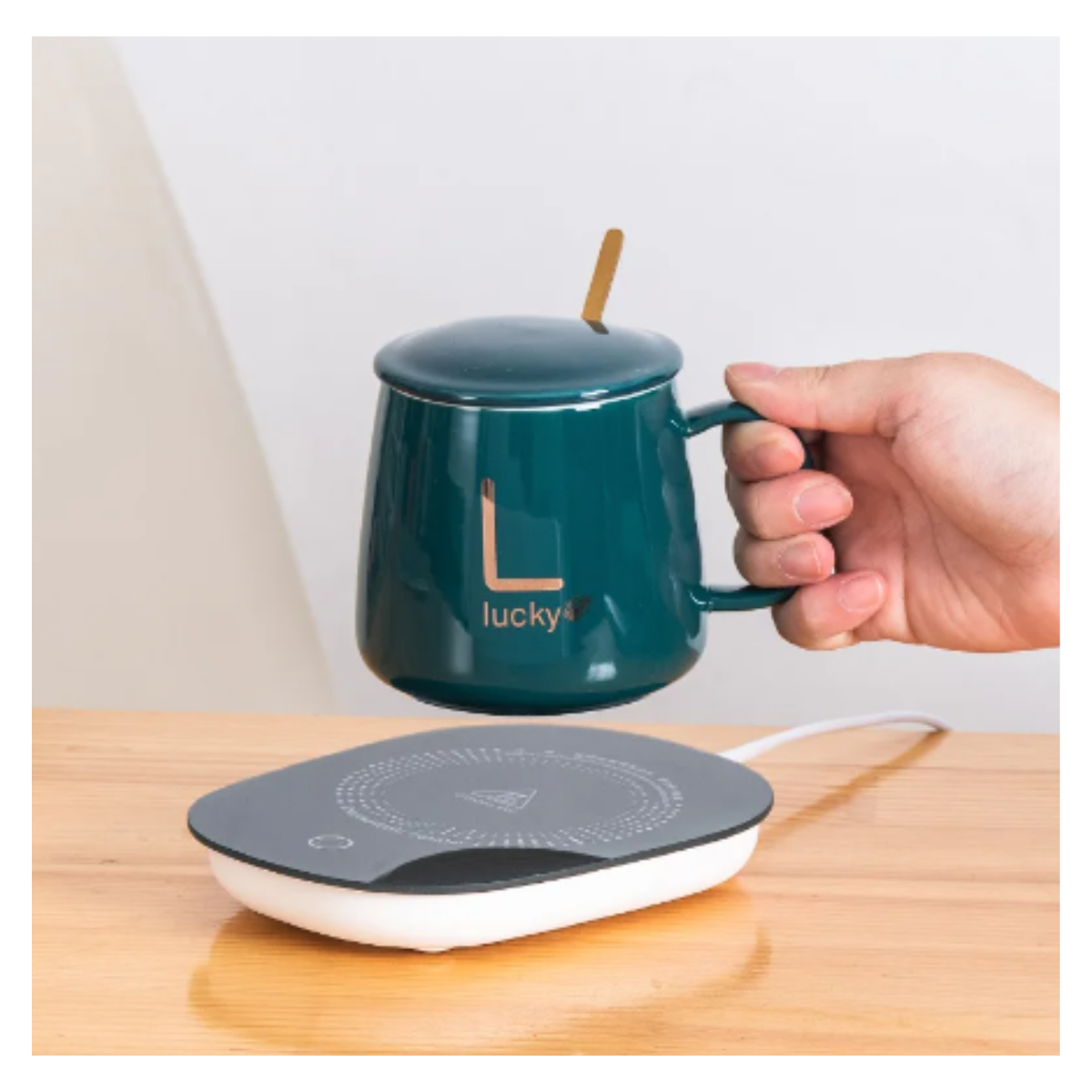 Taza de Cerámica con Calentador