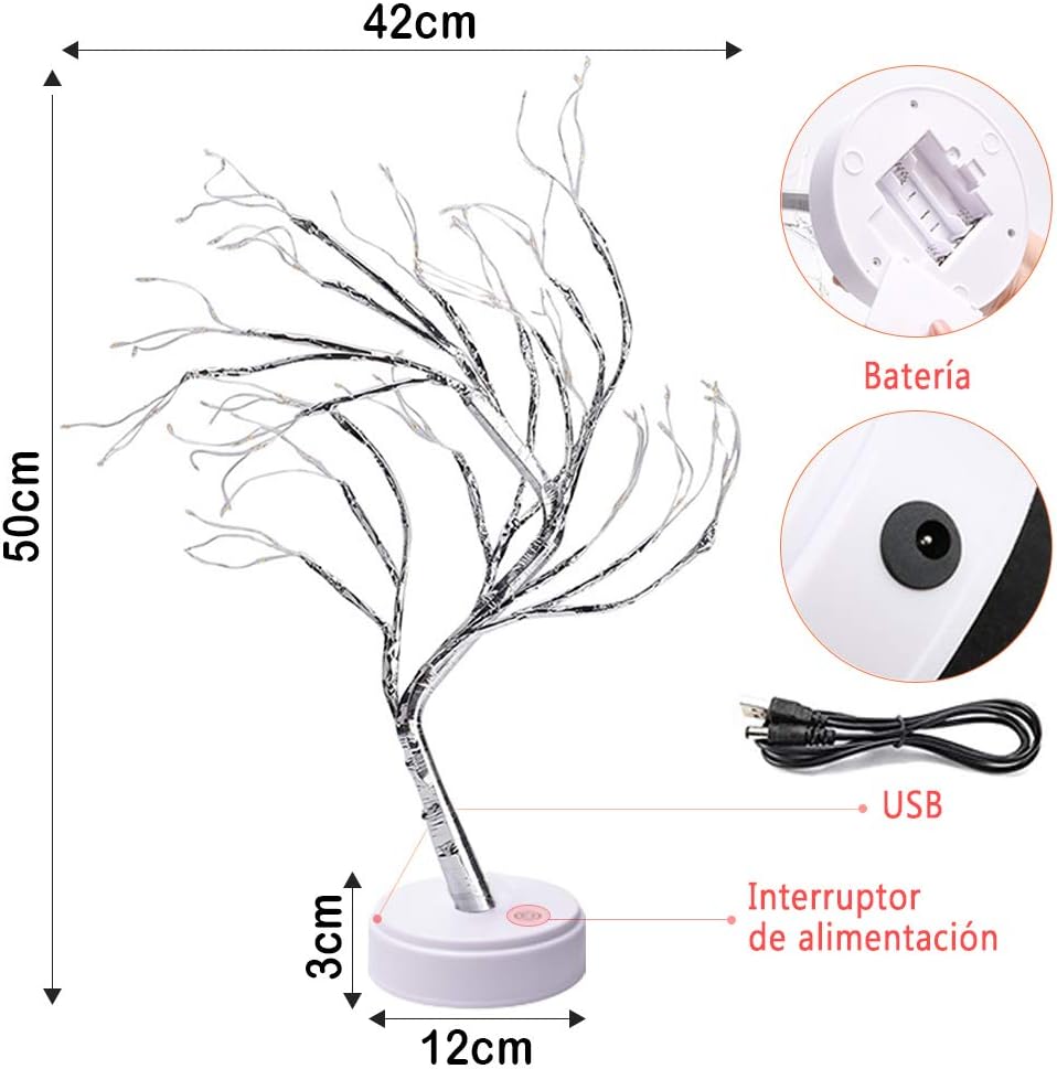 Lampara Bonsai Luz Hada - Gota