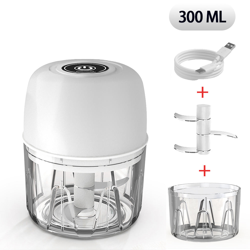 Mini Picadora Eléctrica Recargable 300Ml