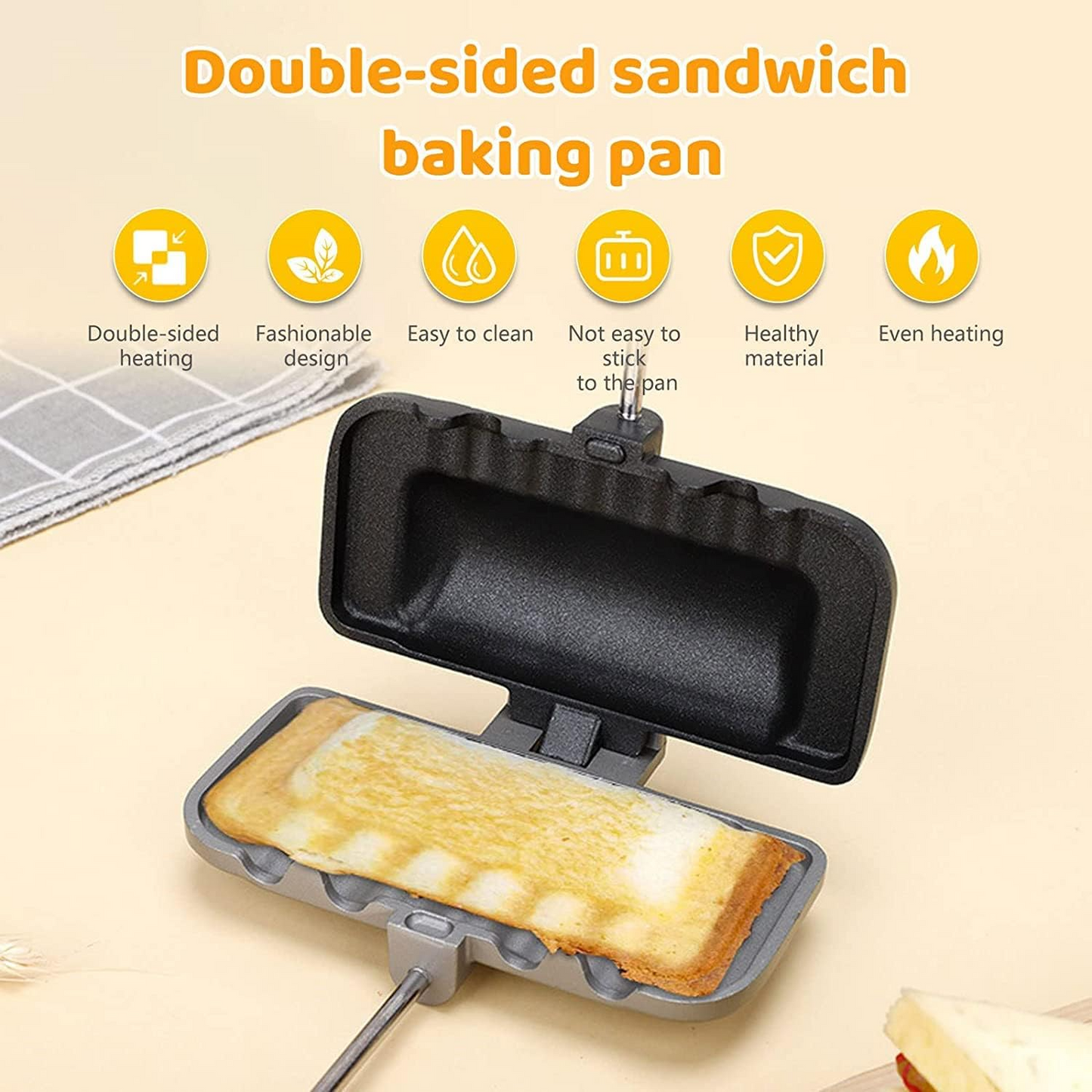 Sartén Doble Cara Sandwiches