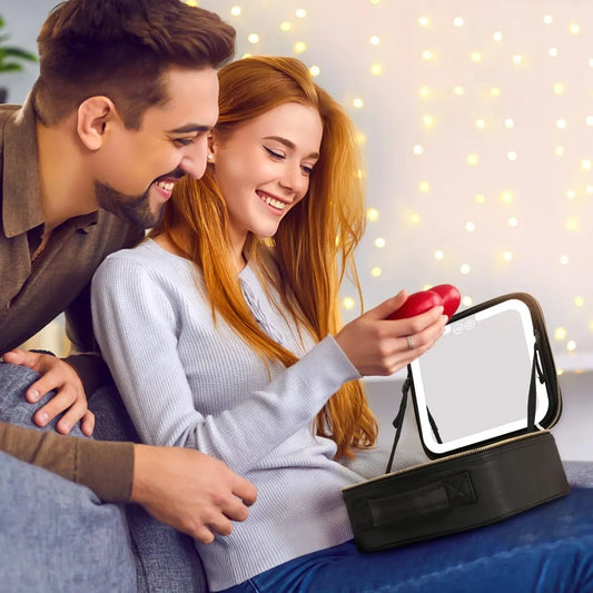 Estuche de Maquillaje + Espejo Luminoso