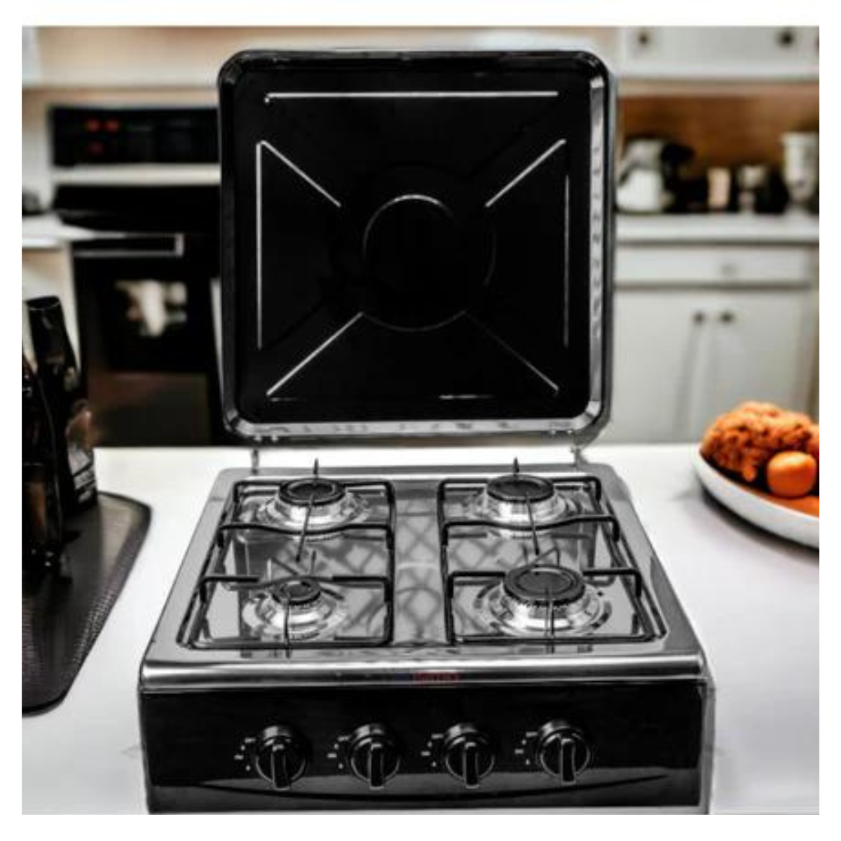 Cocina de Gas Portátil de 4 Hornillas